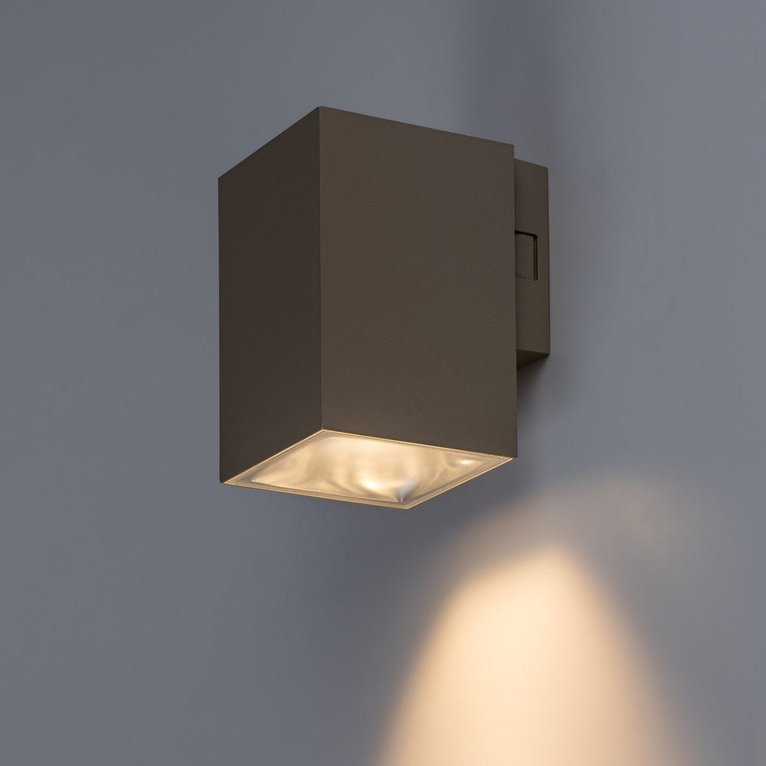 Външна стенна лампа, Urfa, LED 9 W, 900 lm, цвят 2700, 4000, 6500 K, В11,5 см, IP65, сиво-бежово, 77216
