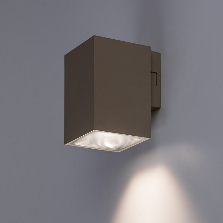 Външна стенна лампа, Urfa, LED 9 W, 900 lm, цвят 2700, 4000, 6500 K, В11,5 см, IP65, сиво-бежово, 77216