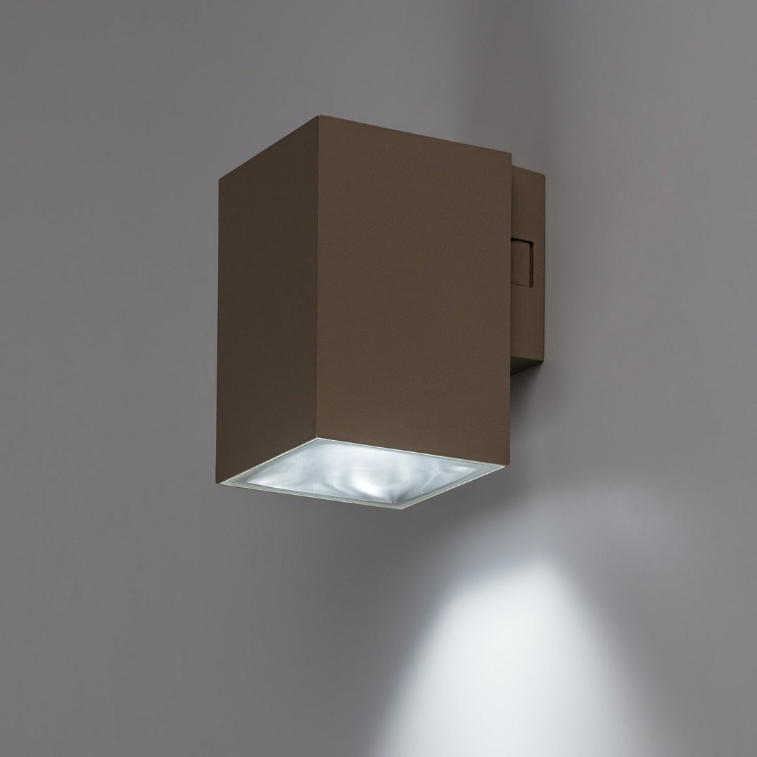 Външна стенна лампа, Urfa, LED 9 W, 900 lm, цвят 2700, 4000, 6500 K, В11,5 см, IP65, сиво-бежово, 77216
