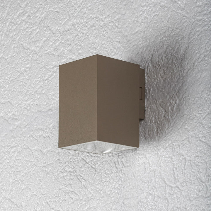 Външна стенна лампа, Urfa, LED 9 W, 900 lm, цвят 2700, 4000, 6500 K, В11,5 см, IP65, сиво-бежово, 77216