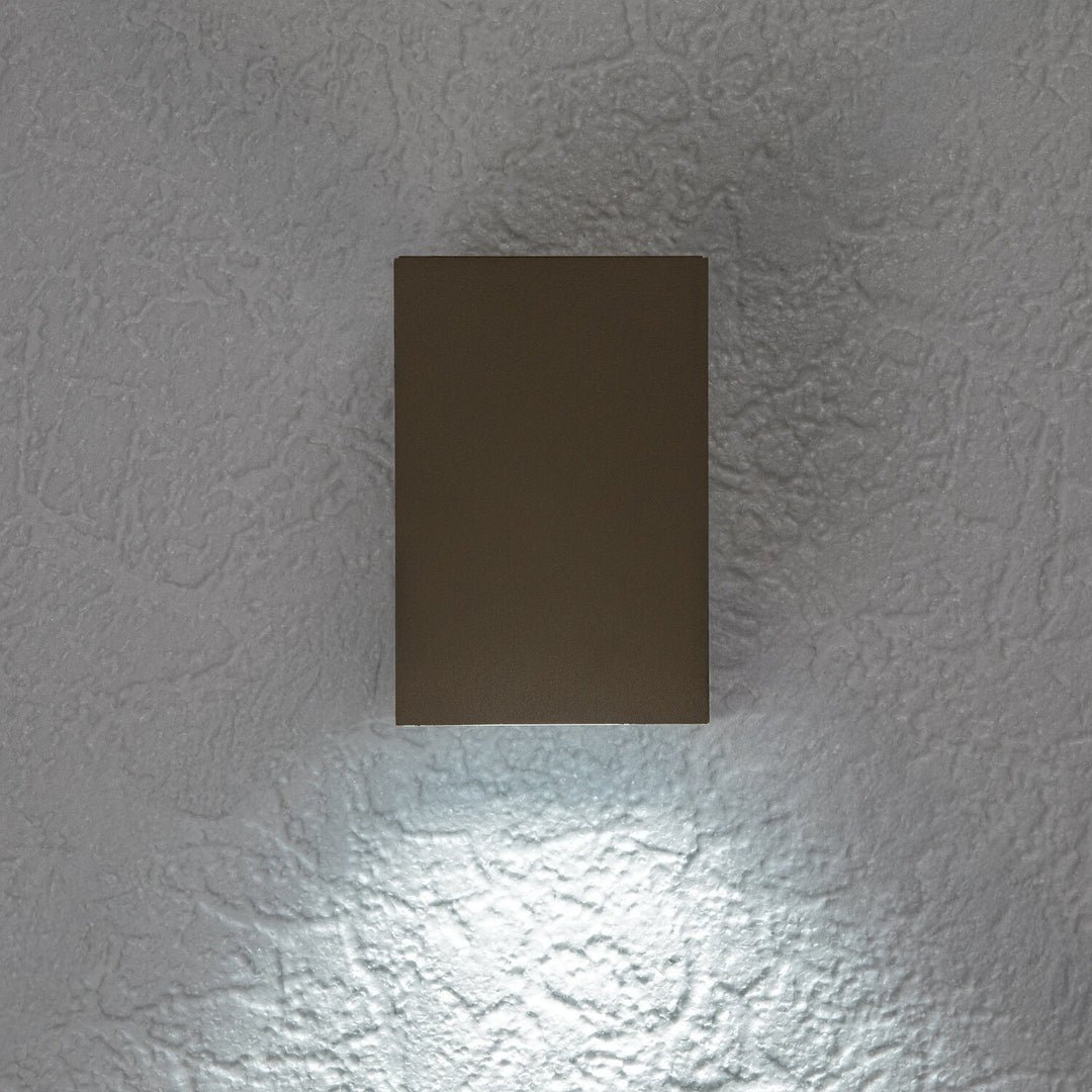 Външна стенна лампа, Urfa, LED 9 W, 900 lm, цвят 2700, 4000, 6500 K, В11,5 см, IP65, сиво-бежово, 77216