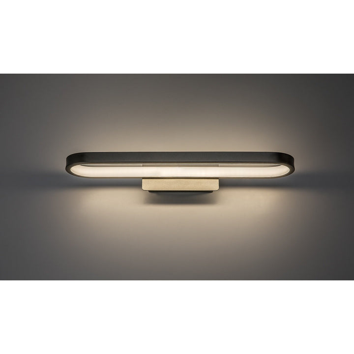 Стенна лампа за баня, Odran, LED 15 W, 1200 lm, 4000 K, дължина 40 см, цвят „gunmetal“, IP44, 75114