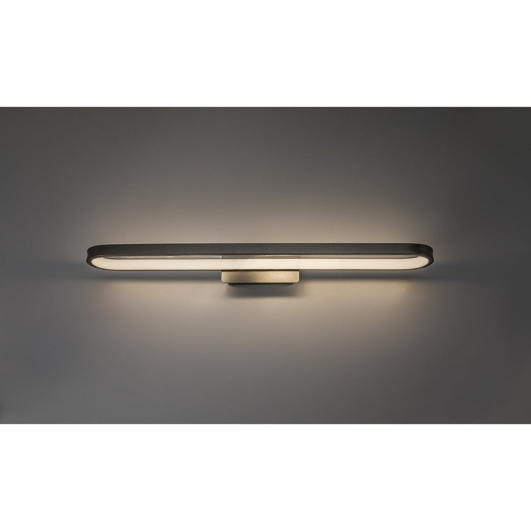 Стенна лампа за баня, Odran, LED 18 W, 1350 lm, 4000 K, дължина 60 cm, цвят „gunmetal“, IP44, 75115