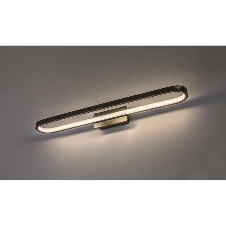 Стенна лампа за баня, Odran, LED 18 W, 1350 lm, 4000 K, дължина 60 cm, цвят „gunmetal“, IP44, 75115