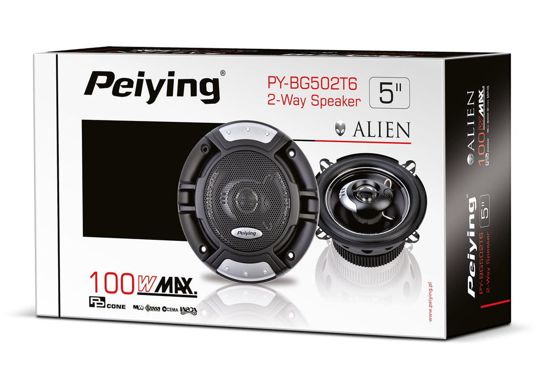 Peiying Alien PY-BG502T6 2 căi 5'' 100W difuzor auto cu 2 căi 100W