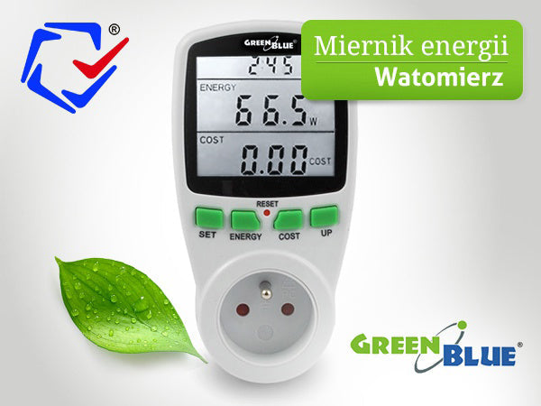 Watometer електромер за измерване на консумацията на електроенергия GreenBlue GB202