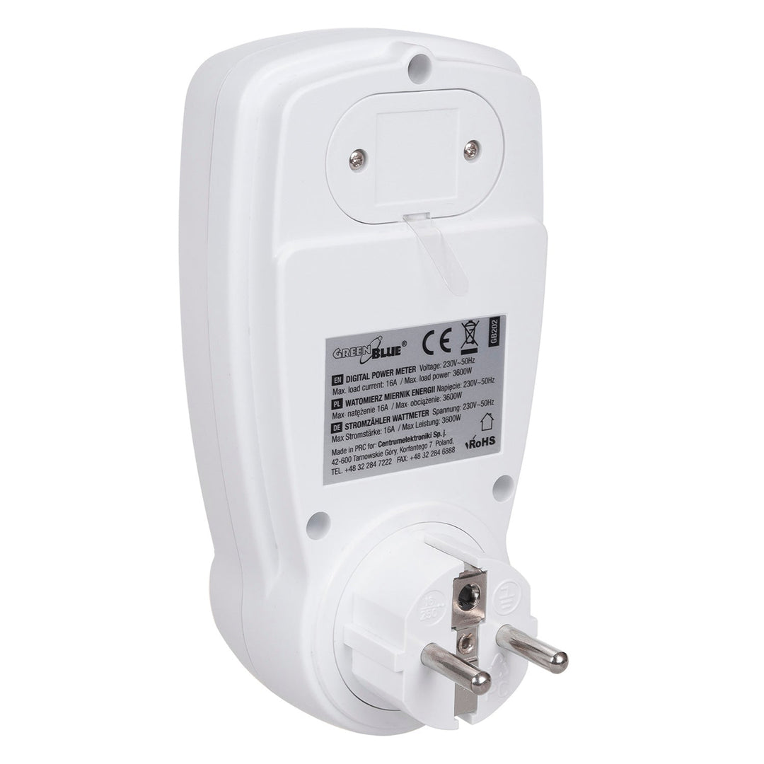 Watometer електромер за измерване на консумацията на електроенергия GreenBlue GB202