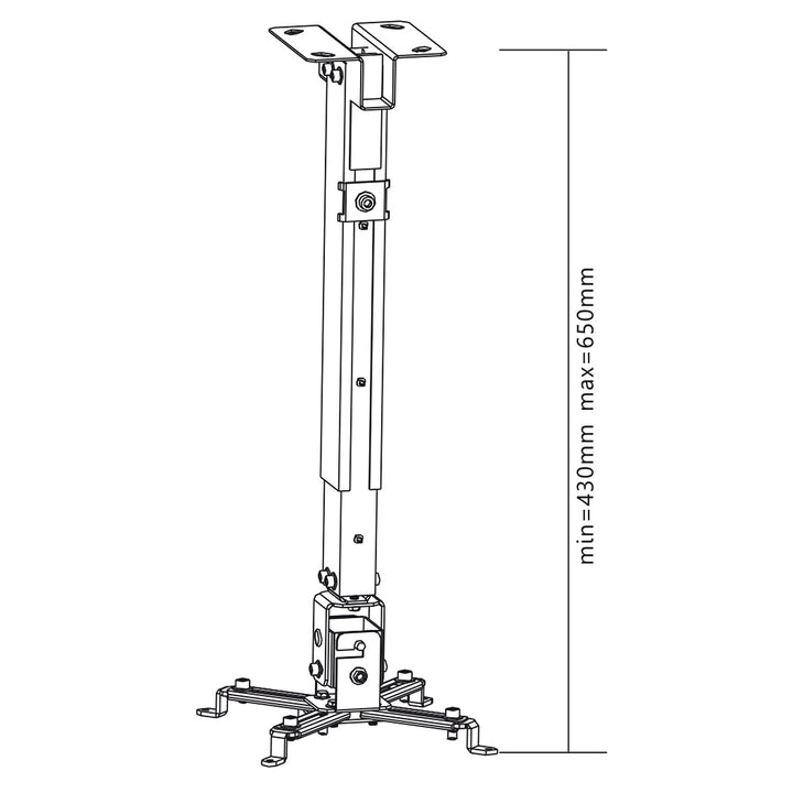 Монтажна стойка за проектор Maclean MC-581, 43–65 cm, 20 kg