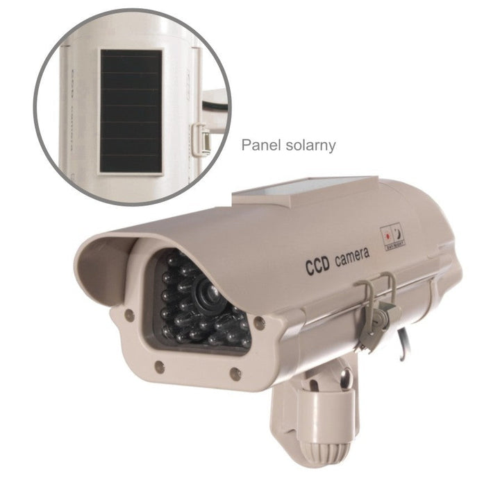 SOL1500 фалшива камера Слънчев мигащ LED стикер безплатно