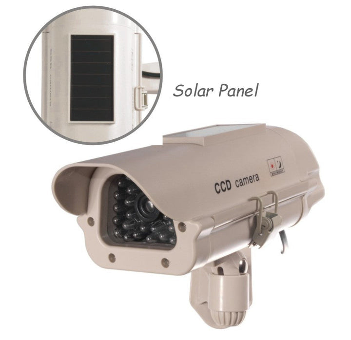 SOL1500 фалшива камера Слънчев мигащ LED стикер безплатно