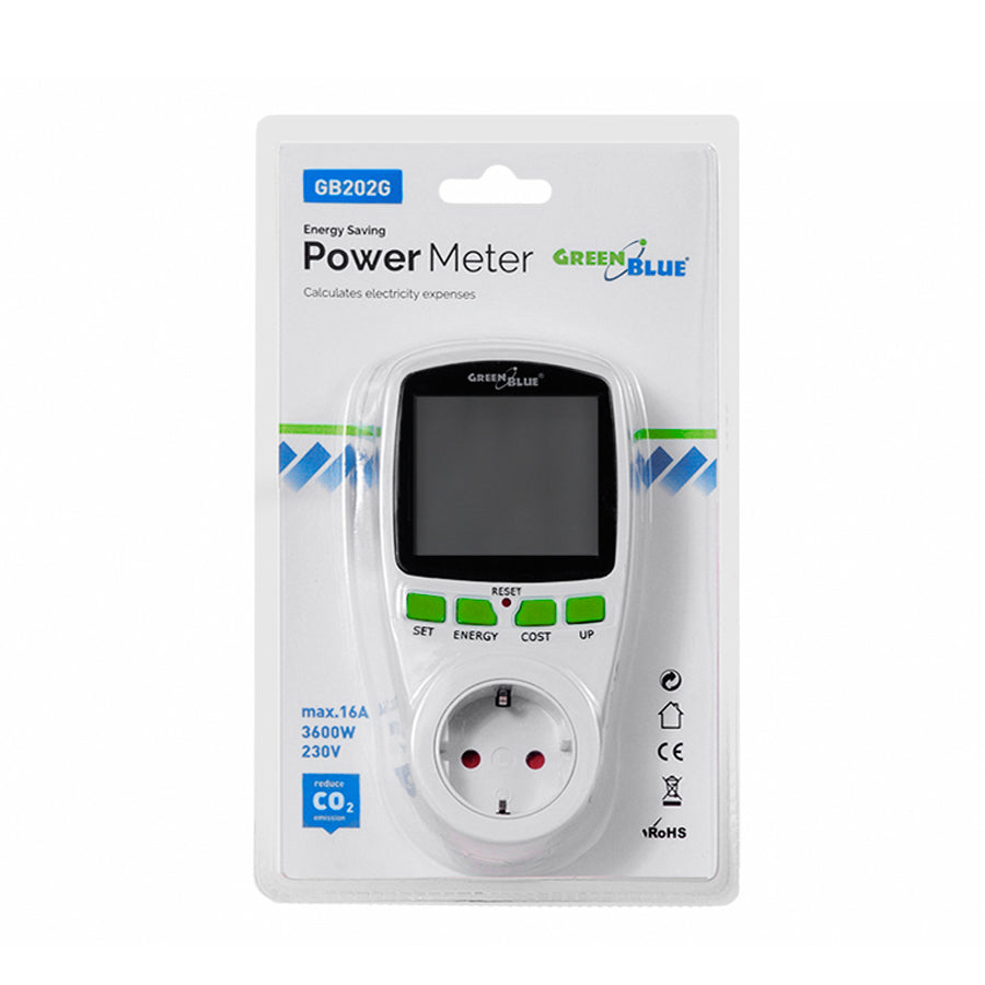 GreenBlue GB202G Енергиен измервателен уред с немски щепсел