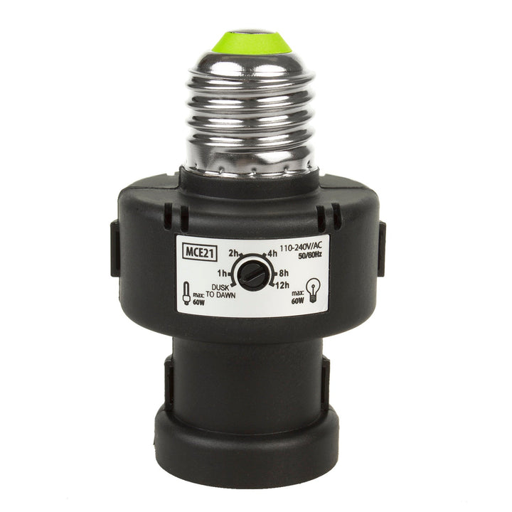 E27 Maclean фасунга, 100W, със сензор за затъмняване, таймер, MCE21B