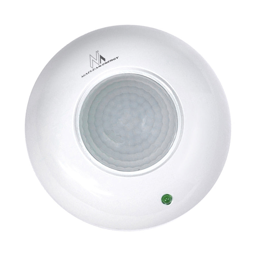 Датчик за движение Maclean PIR, монтиран на тавана, 1200 W, обхват 6 m, MCE19