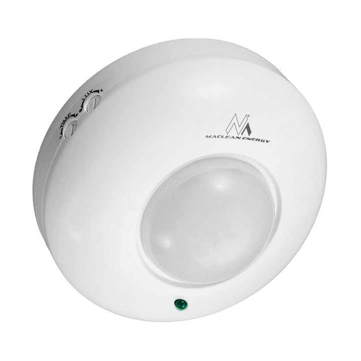Датчик за движение Maclean PIR, монтиран на тавана, 1200 W, обхват 6 m, MCE19