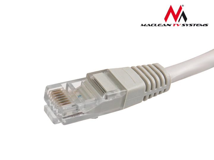 Maclean UTP пач кабел, щекер-щекер, Cat5e, 0,5 м, сив, MCTV-646