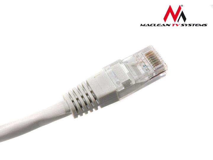 Maclean UTP пач кабел, щекер-щекер, Cat5e, 0,5 м, сив, MCTV-646
