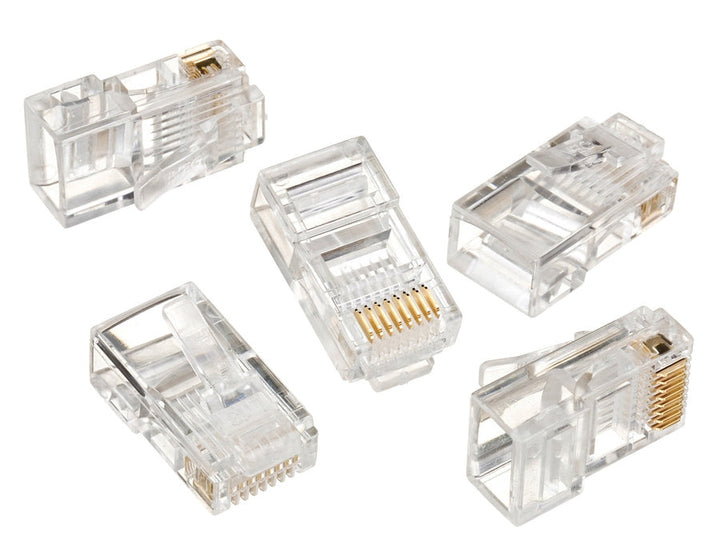 Висококачествени RJ45 8P8C 5e Maclean MCTV-663 щепсели - 100 бр.