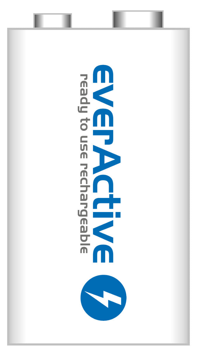 everActive 6F22/9V Ni-MH 320 mAh акумулаторна батерия, готова за употреба