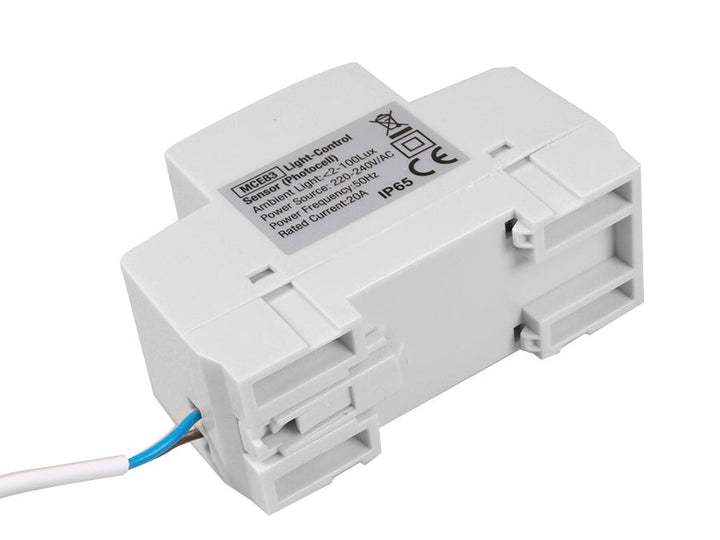 Maclean сензор за залез, за DIN шина, с външен датчик, 220-240V/AC, 50Hz, 20A, MCE83