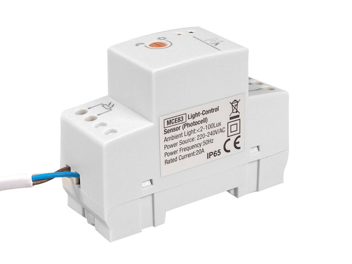 Maclean сензор за залез, за DIN шина, с външен датчик, 220-240V/AC, 50Hz, 20A, MCE83