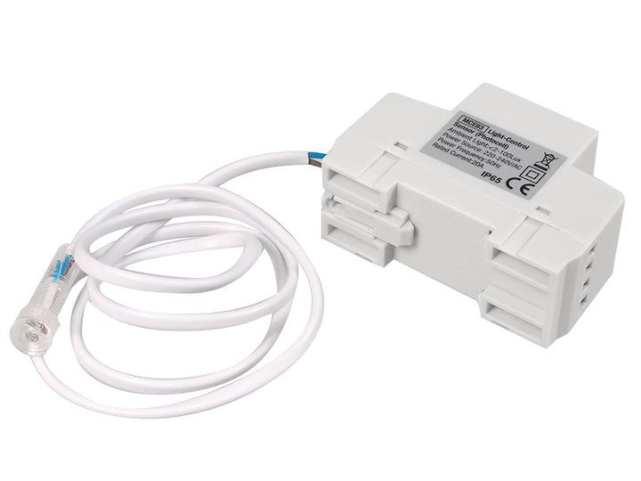 Maclean сензор за залез, за DIN шина, с външен датчик, 220-240V/AC, 50Hz, 20A, MCE83