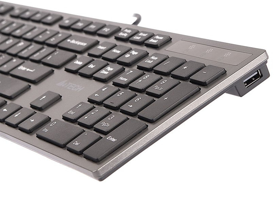 KV-300H Тънък USB хъб USB клавиатура A4-Tech ултра-плоска