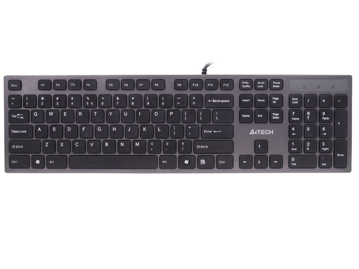 KV-300H Тънък USB хъб USB клавиатура A4-Tech ултра-плоска