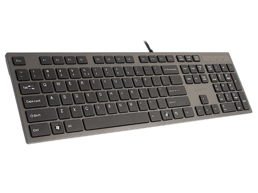KV-300H Тънък USB хъб USB клавиатура A4-Tech ултра-плоска