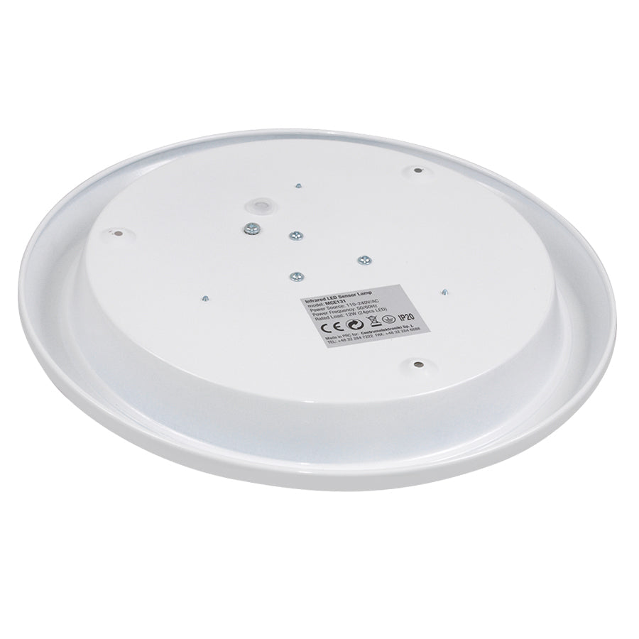 LED таванска лампа Maclean с датчик за движение, PIR сензор, обхват 6 м, 12 W, неутрално бял цвят (4000 K), MCE131