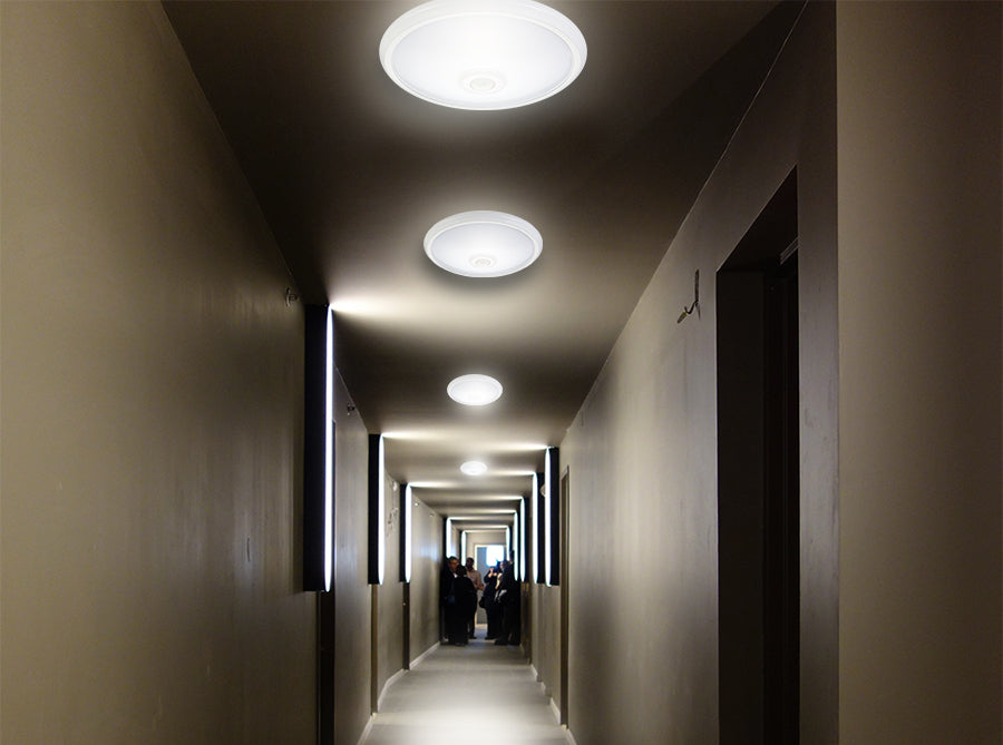 LED таванска лампа Maclean с датчик за движение, PIR сензор, обхват 6 м, 12 W, неутрално бял цвят (4000 K), MCE131