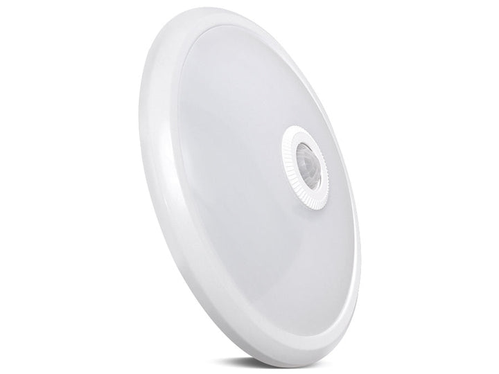 12W LED таванска лампа с PIR сензор и аварийно захранване Maclean Energy MCE131 ACU обхват 6m