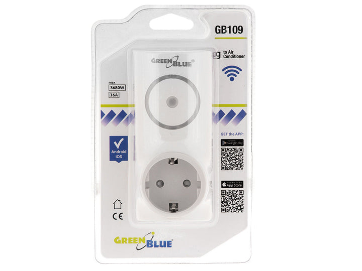 Дистанционен Wi-Fi контролер за Android и iOS за климатик GreenBlue GB109, макс. 3680 W