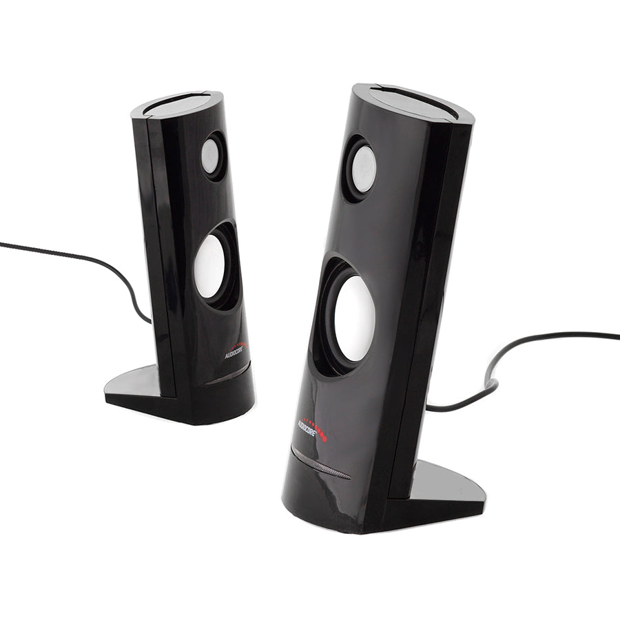 8W USB-захранвани компютърни високоговорители Black Audiocore AC860