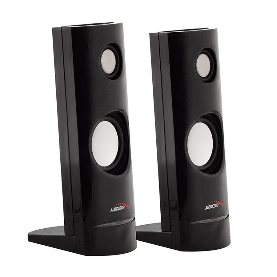 8W USB-захранвани компютърни високоговорители Black Audiocore AC860