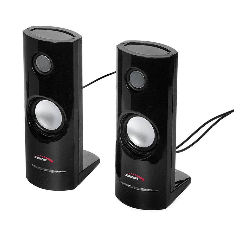 8W USB-захранвани компютърни високоговорители Black Audiocore AC860