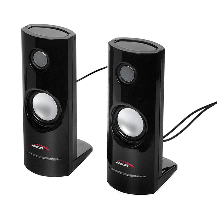 8W USB-захранвани компютърни високоговорители Black Audiocore AC860