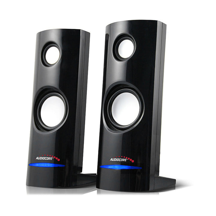 8W USB-захранвани компютърни високоговорители Black Audiocore AC860