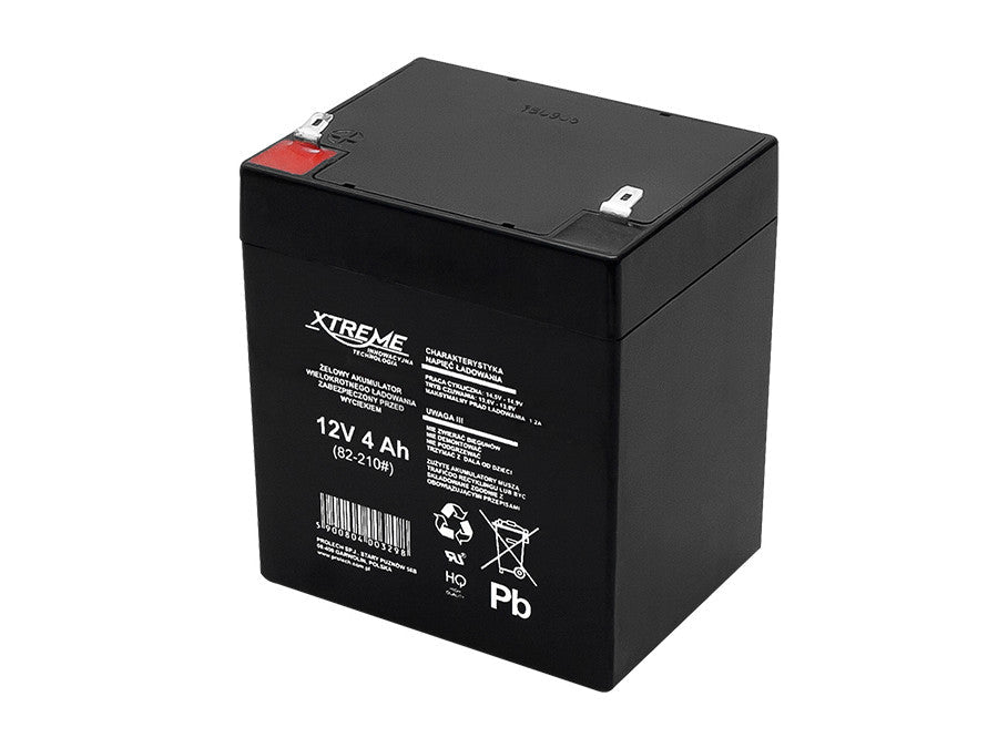 12V 4 Ah Xtreme безподдържаема AGM гелова батерия