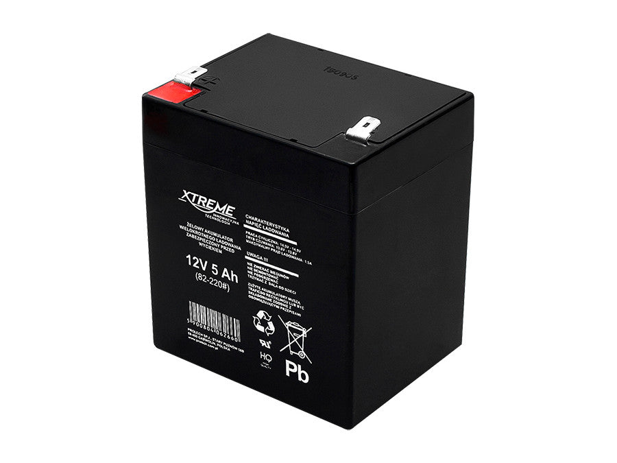 12V 5Ah безподдържателна Xtreme гелова батерия за UPS