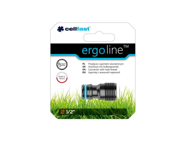 1/2" външен резбови съединител Cellfast Ergo