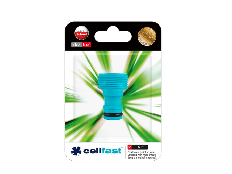 3/4" Cellfast Ideal Line външен резбови съединител
