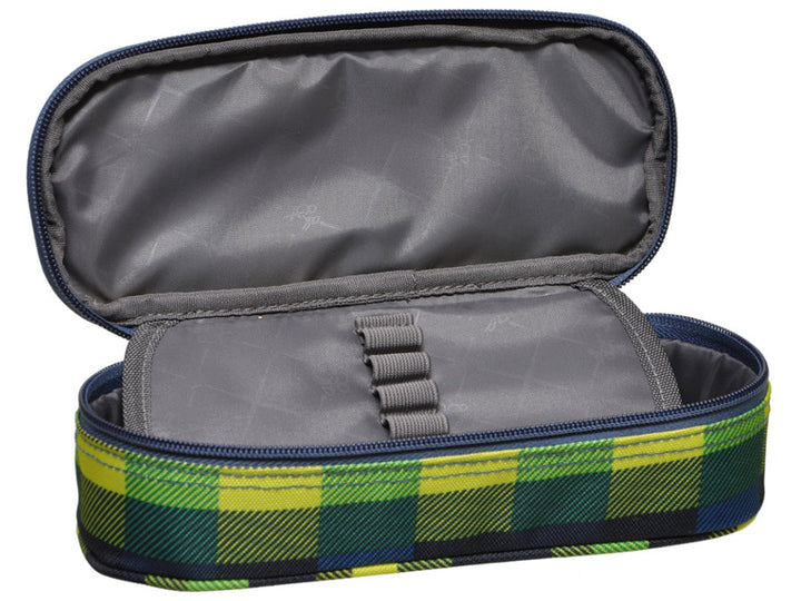 Creion de hard school închis cu fermoar Sherwood Summer check verde All Out Hama