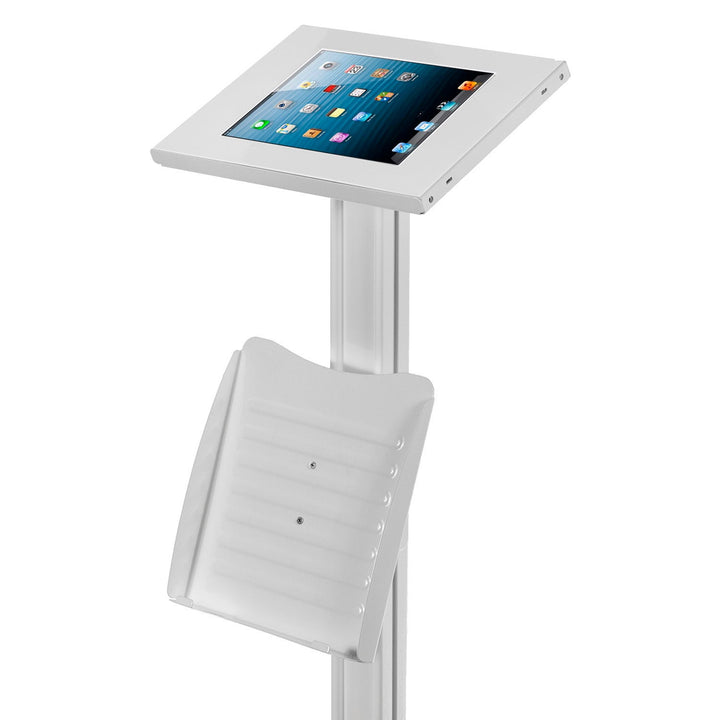 Рекламен щанд за таблети Maclean, стоящ на пода с ключалка, 9,7"/10,2" iPad, 10,5" iPad Air/iPad Pro, 10,1" Samsung Galaxy Tab A (2019), MC-724