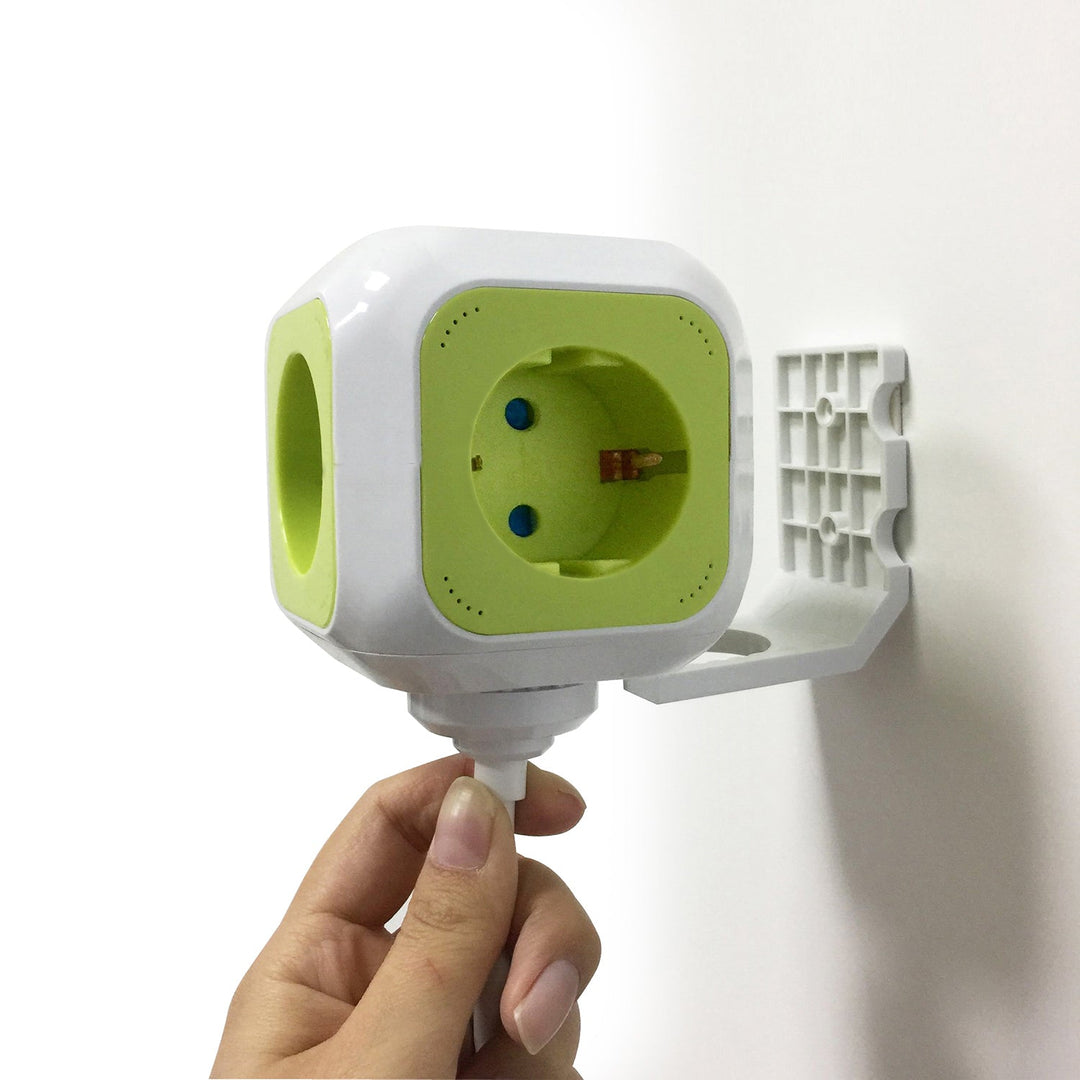MagicCube четирикратна електрическа контактна кутия GreenBlue, 2 USB порта, 1,4 м, GB118