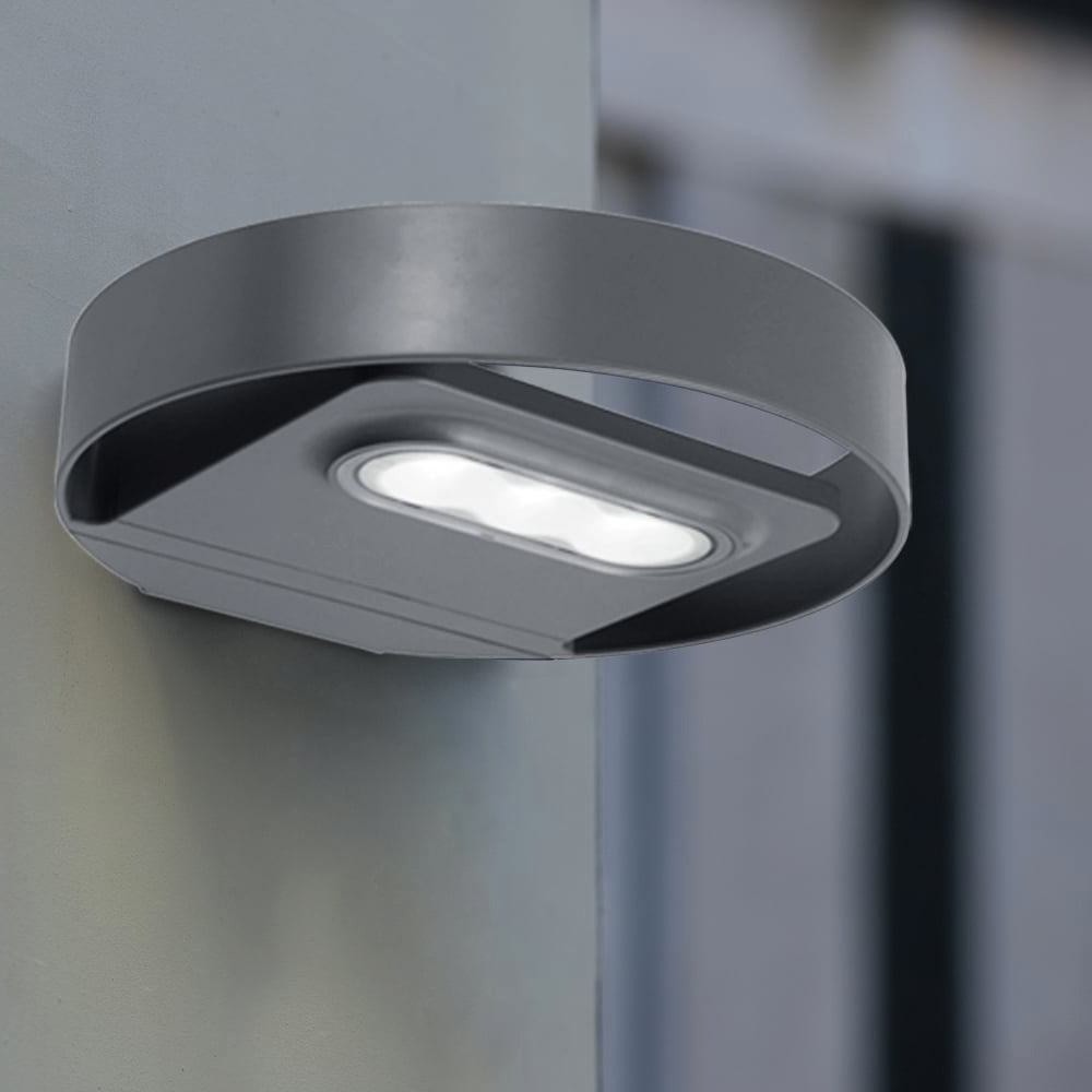 GreenBlue GB130 LED 3W кръгла слънчева стенна лампа