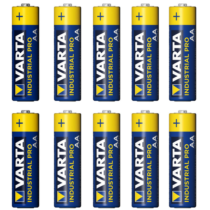 10 x VARTA INDUSTRIAL AA АЛКАЛНИ БАТЕРИИ С ВИСОКА МОЩНОСТ 10x LR6/AA Varta Industrial батерии