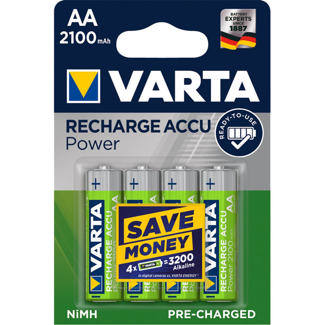 4 x VARTA READY2USE R6 AA 2100mAh 1.2 акумулаторни батерии