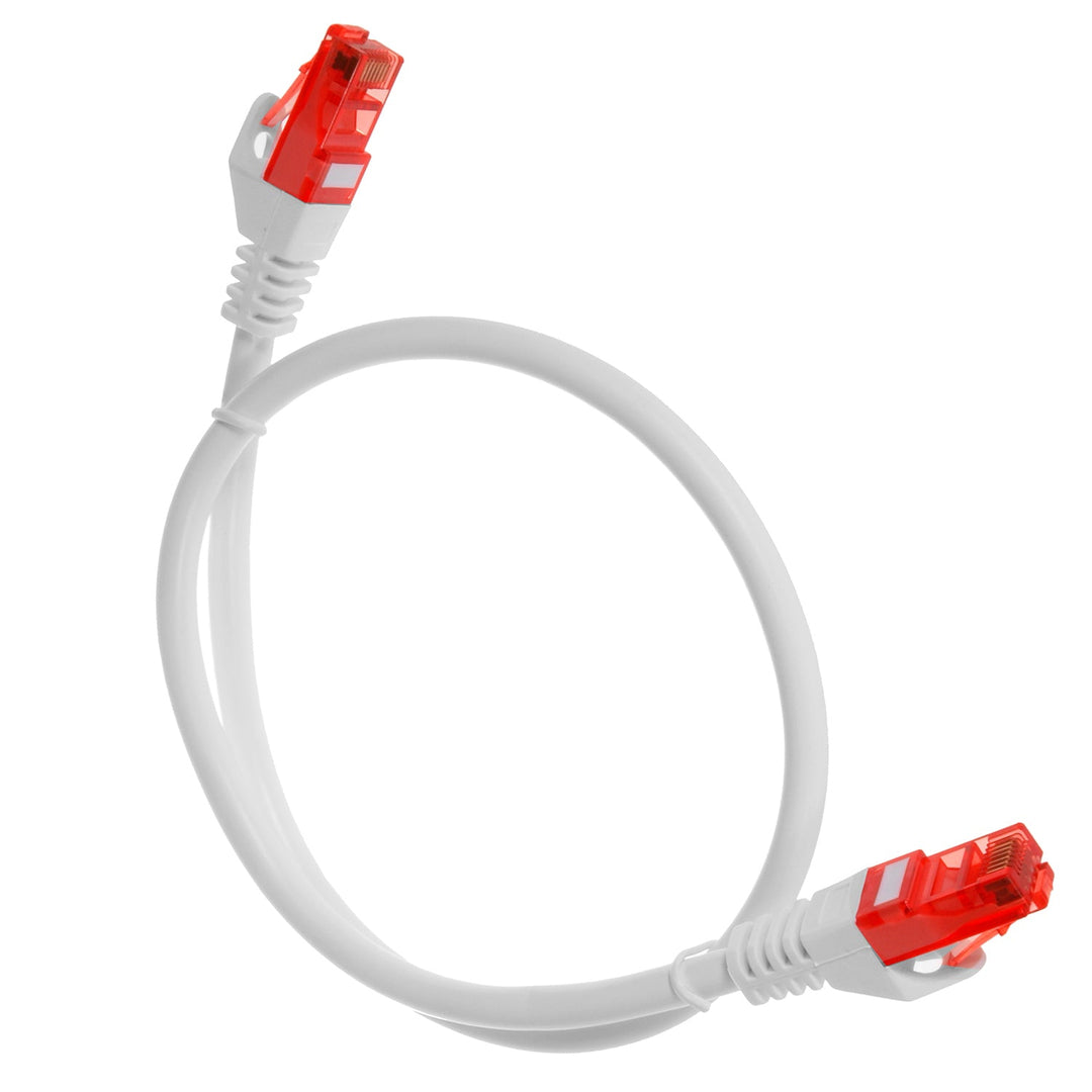 LAN мрежов кабел, Ethernet RJ45 UTP Cat6 0,5 м Maclean MCTV-300 W