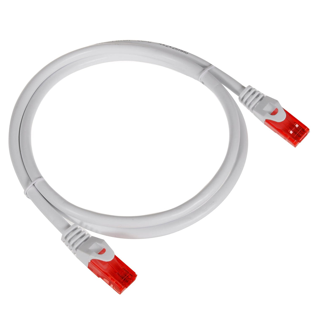 Кабел Maclean, UTP пач кабел, щекер-щекер, Cat6, 1 м, сив, MCTV-301 W