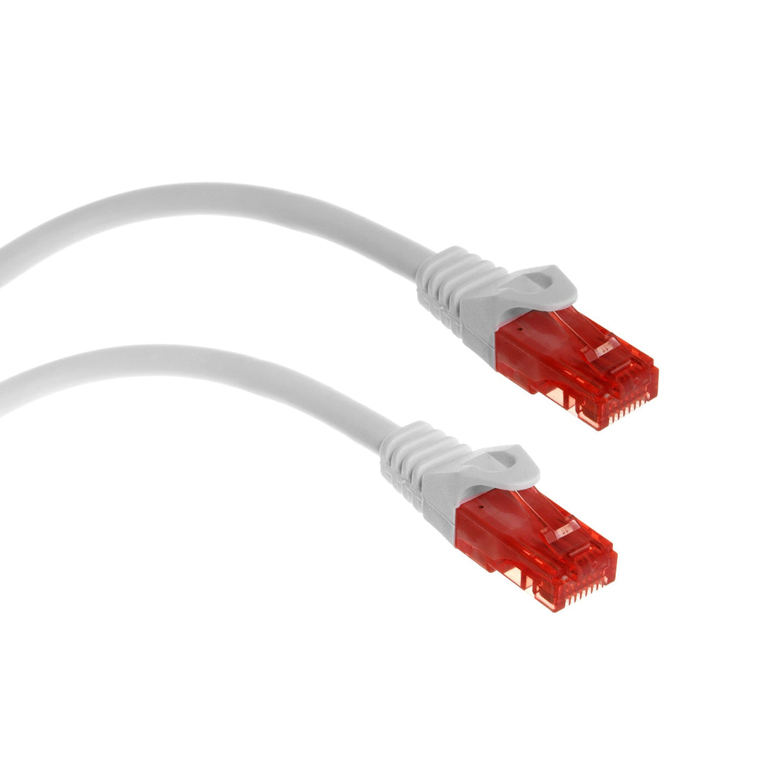 Кабел Maclean, UTP пач кабел, щекер-щекер, Cat6, 1 м, сив, MCTV-301 W